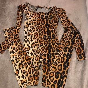 Leopard unitard Halloween costume